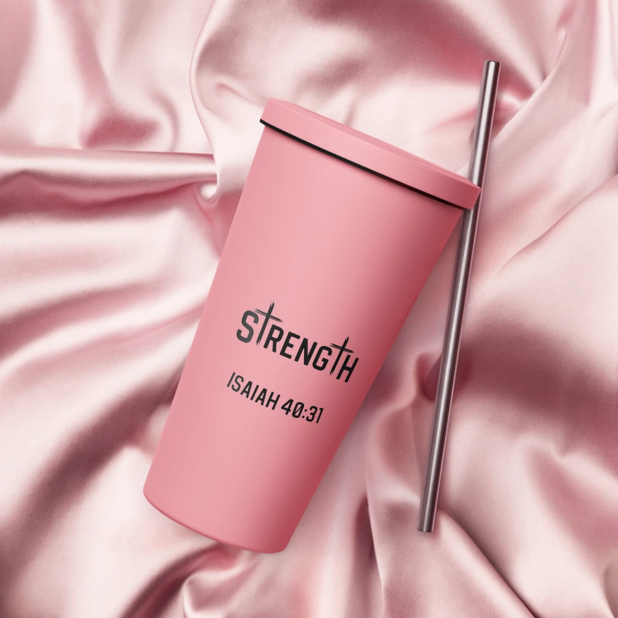 Strength 20 oz. Insolated Cup: Pink product image (18)