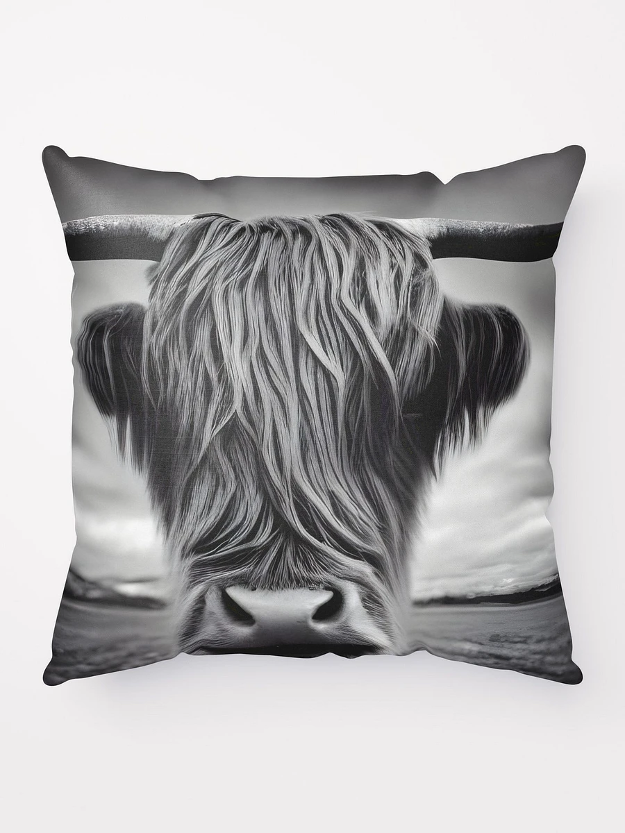 Black & White Highland Cow Photo Pillow product image (6)