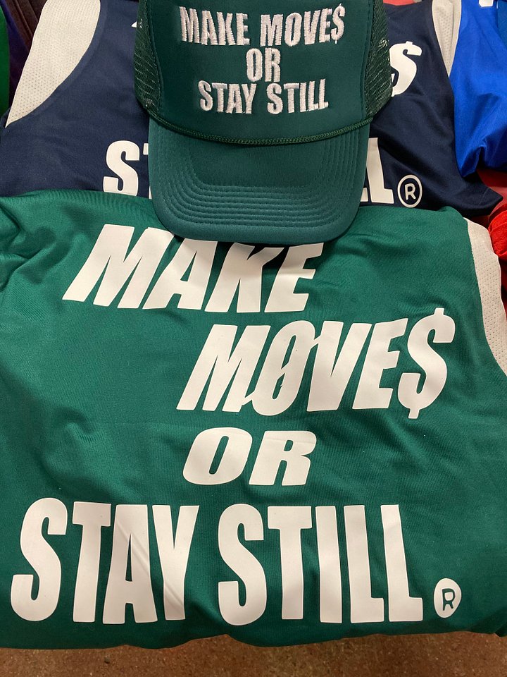 “Make Moves Or Stay Still” Trucker & Tee bundle product image (1)