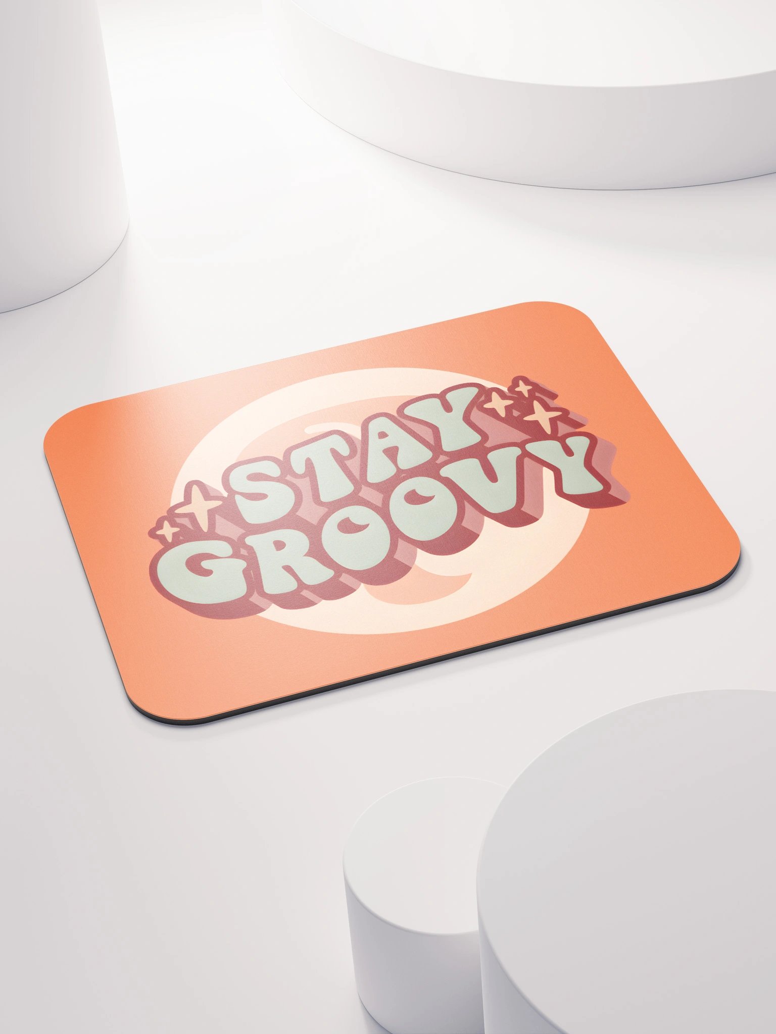 Stay Groovy Mouse Mat - Orange product image (4)