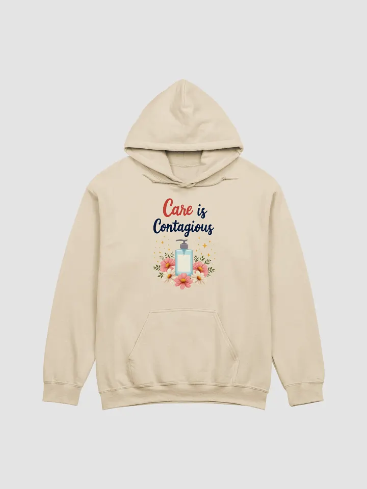Care is Contagious Floral Hoodie product image (3)