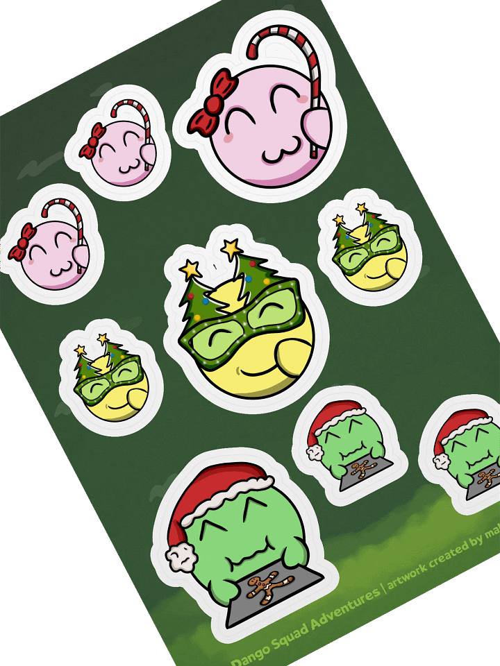 Dango Xmas Set - Kiss Cut Sticker Sheet product image (2)