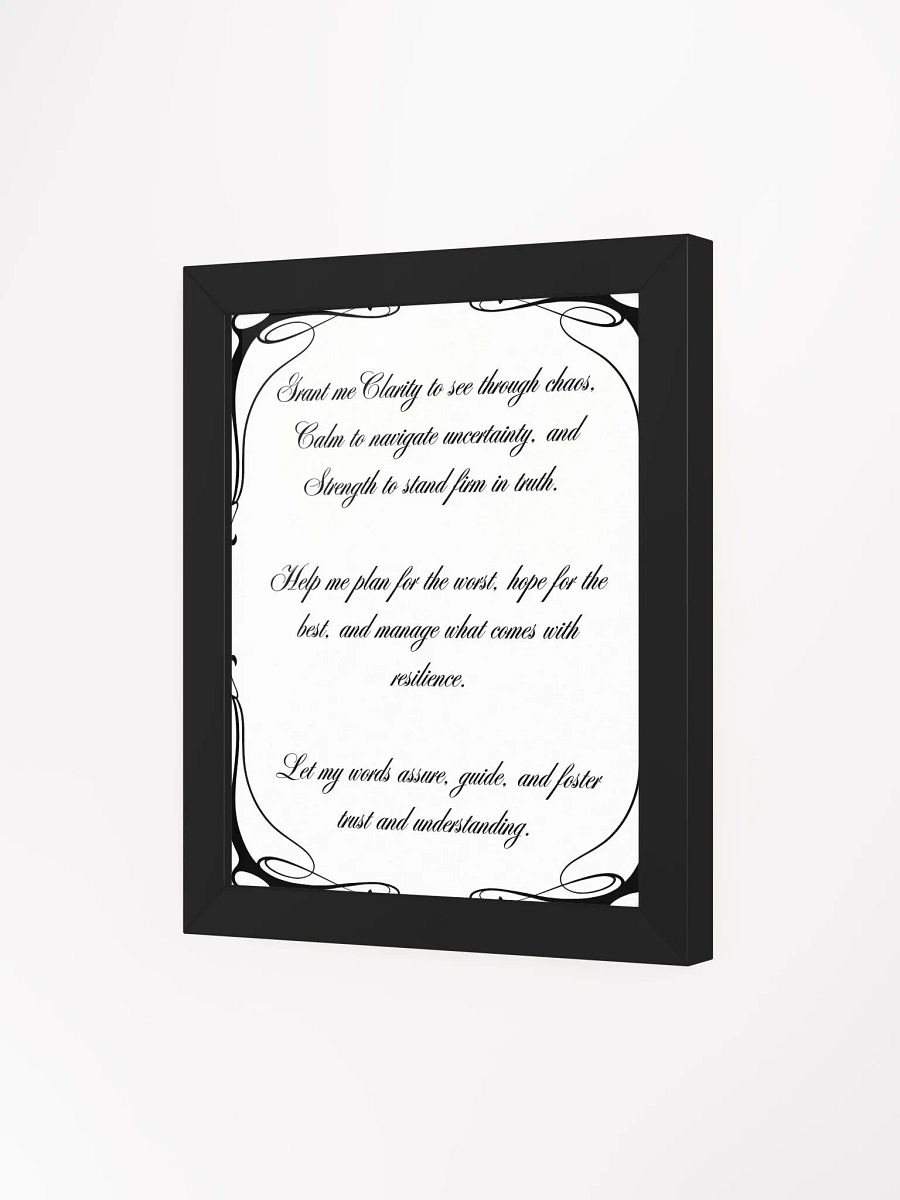 Clarity, Calm, and Strength Framed Poster product image (10)