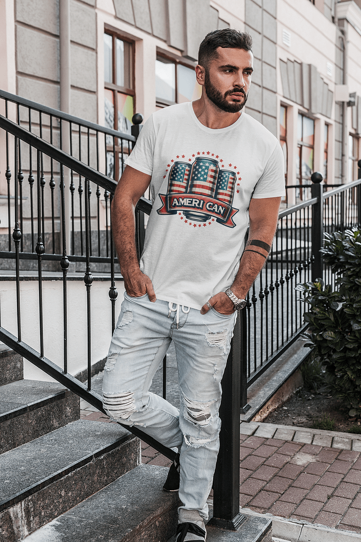 Patriotic- Ameri Can Beer Tshirt product image (2)