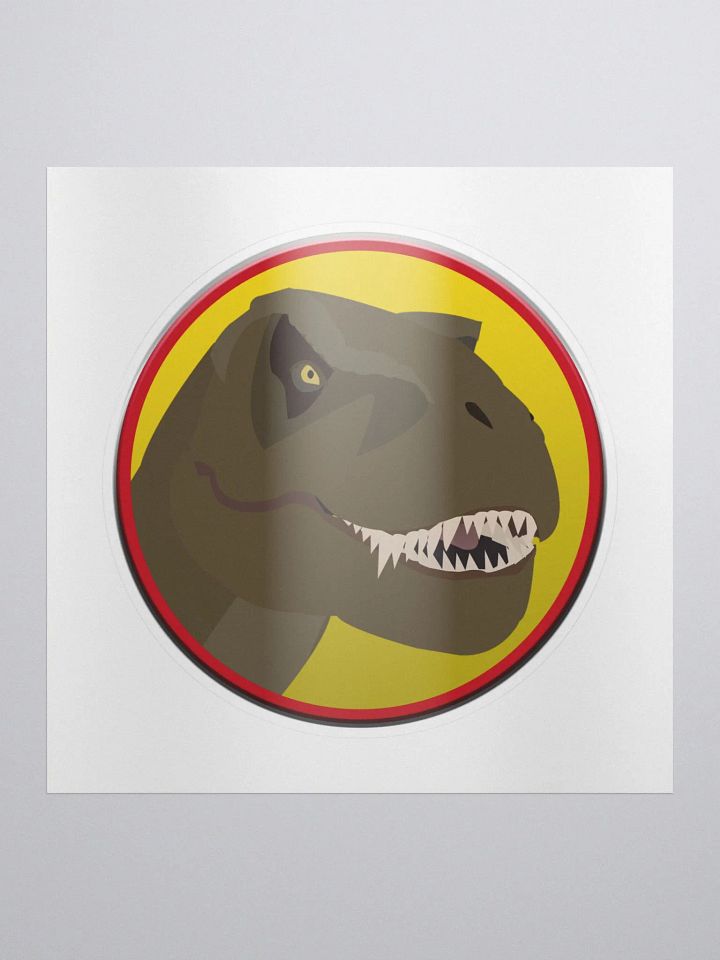 T-REX SHOW: T-Rex Circle Sticker product image (1)