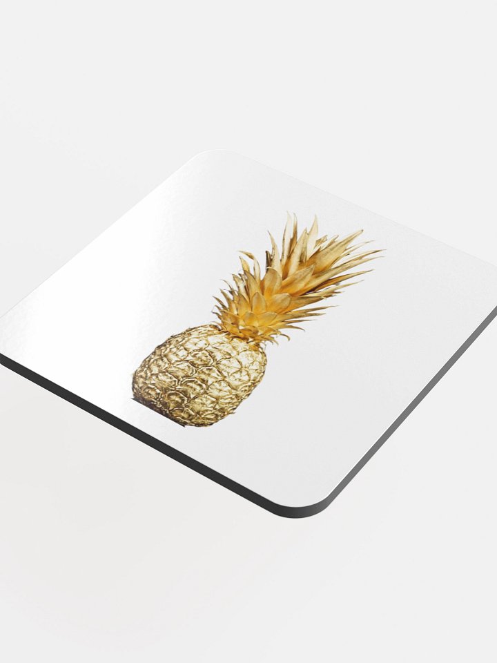 Gold Pineapple White Coaster product image (1)