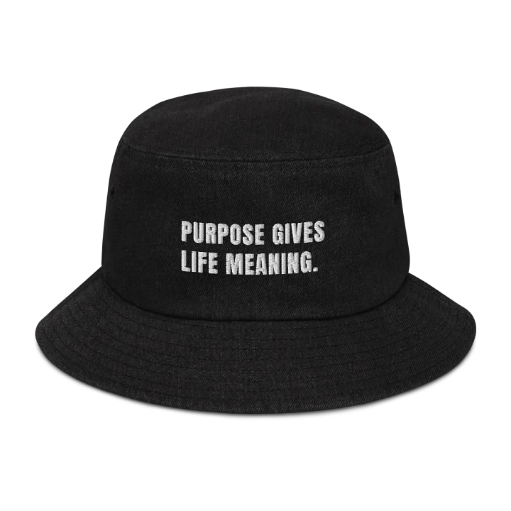 Urban Geometry Denim Bucket Hat | Purpose gives life meaning product image (2)