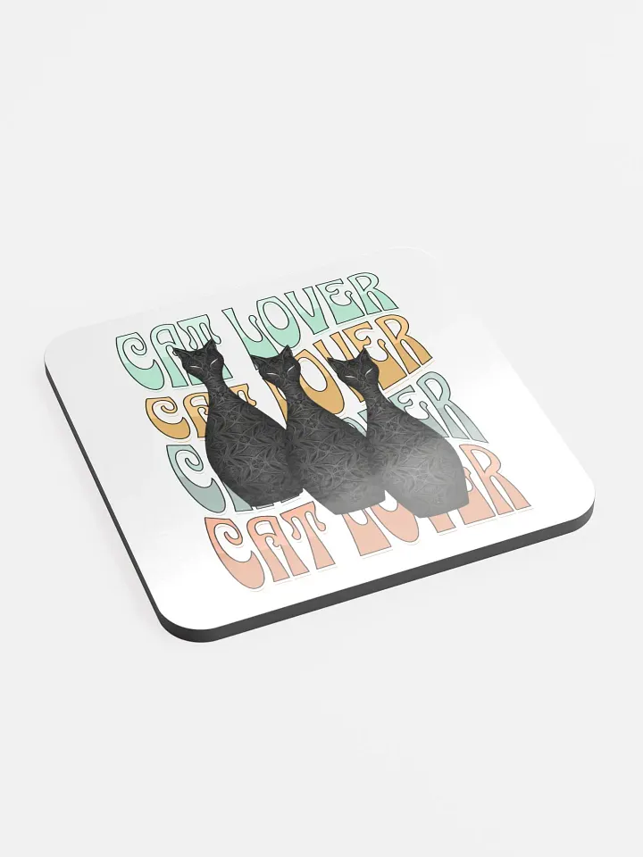 Cat Lover Feline Fantasy Glossed Cork Coaster Set product image (2)