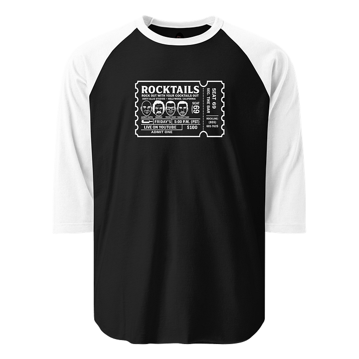 Rocktails Ticket Raglan T-Shirt product image (1)