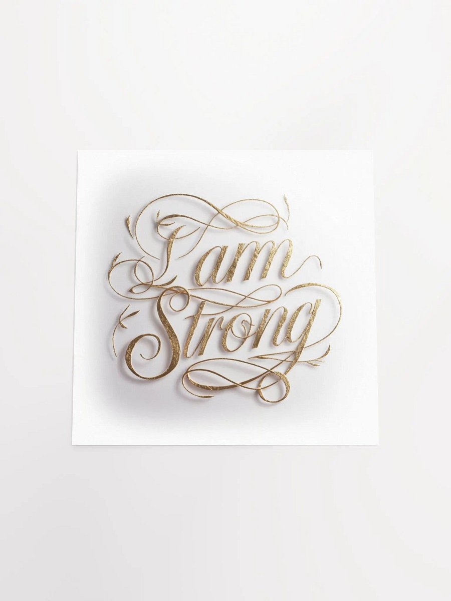 Self-Love Affirmation Art for Goal Manifestation and Self-Care - I am strong product image (5)