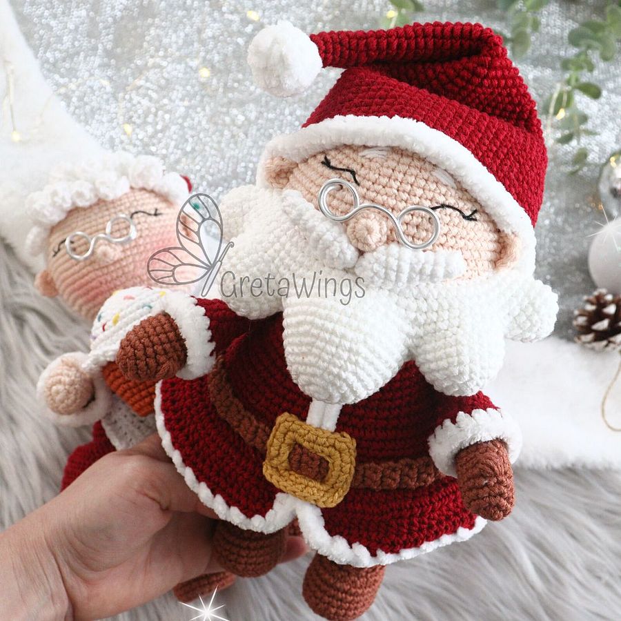 Patrón de amigurumi de Papá Noel y Mamá Noel (Descarga digital) product image (3)