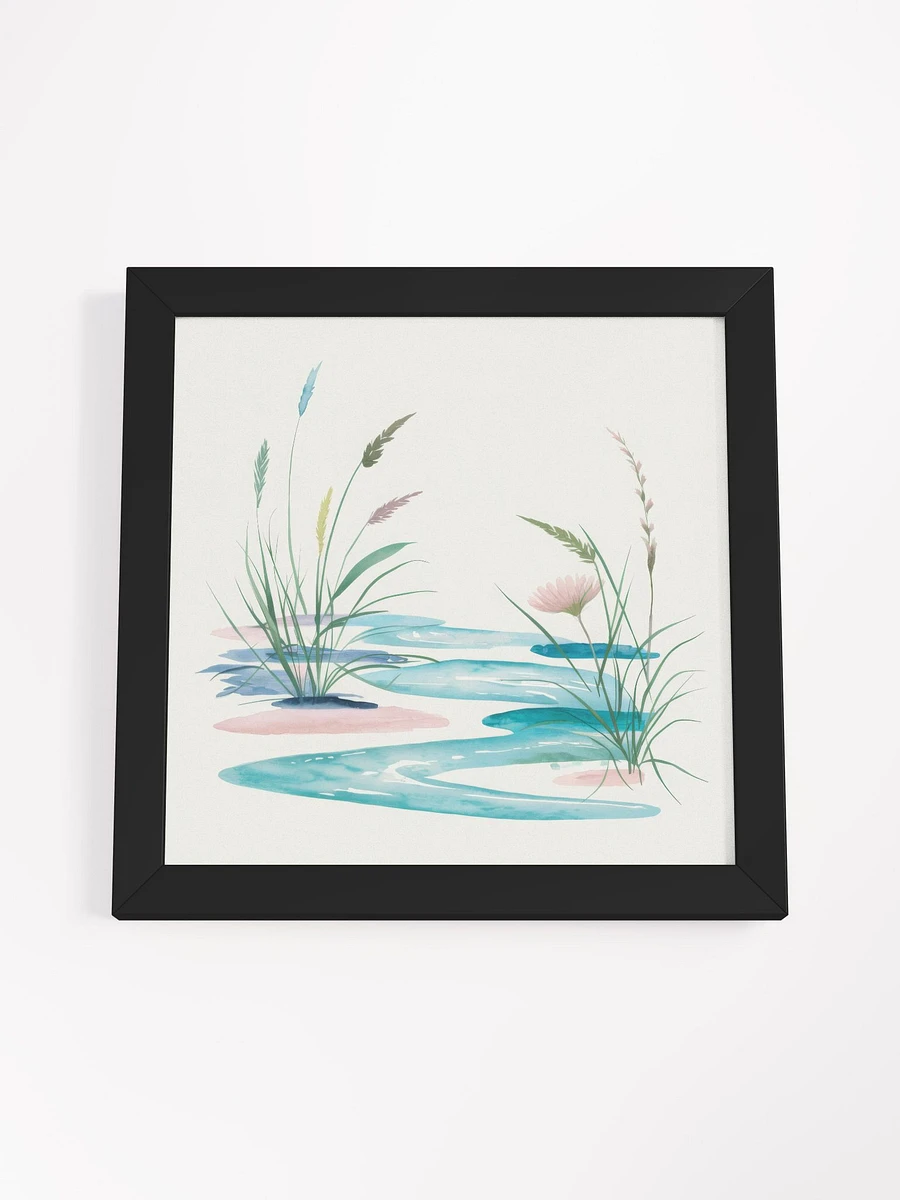 Gentle Floral Water Reflection Watercolor - Framed Poster product image (4)