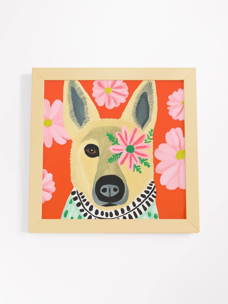 Whimsical Dog Floral Fantasy Poster product image (29)