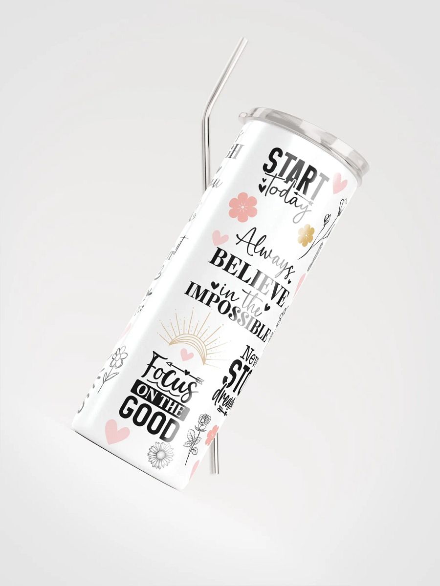Inspirational Quotes Stainless Steel Tumbler product image (5)