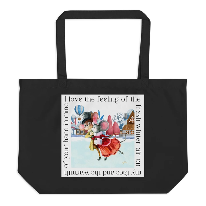 Warm Winter Embrace Eco Tote Bag - Large product image (1)