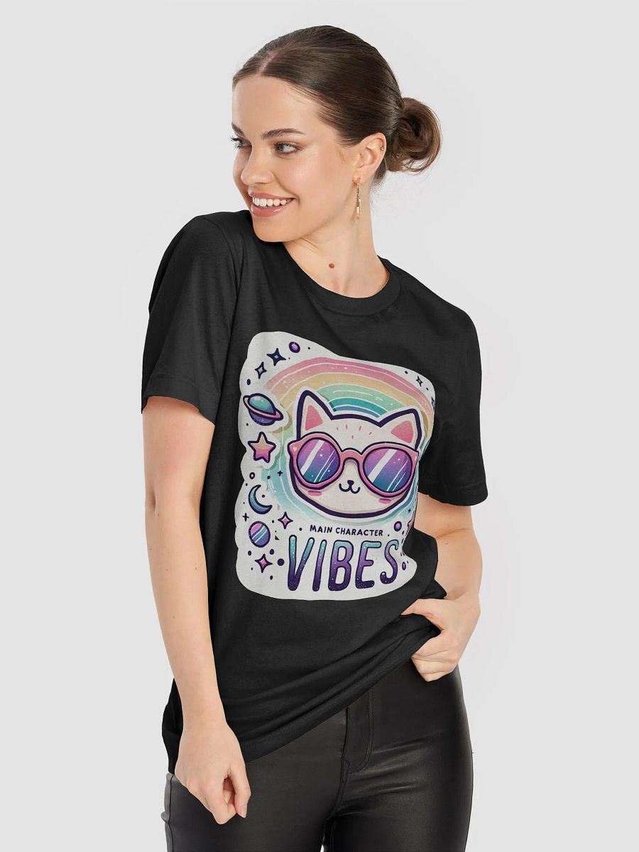 Main Character Vibes Cat Graphic T-Shirt product image (86)