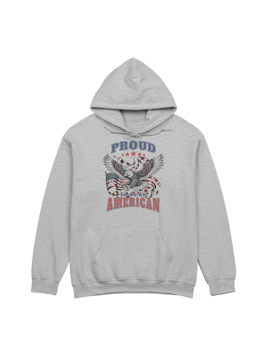 Proud to Be an American Hoodie | Patriotic USA Flag Eagle Shirt for Men & Women product image (2)
