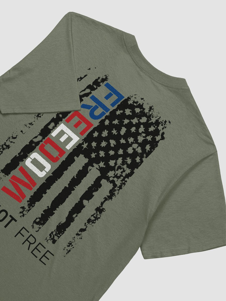 Freedom is NOT Free Unisex T-Shirt | RWB Black Text product image (3)