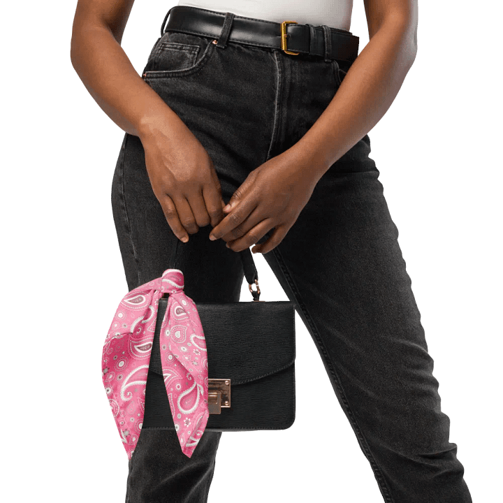 Pink Paisley Dreams All-Over Print Bandana product image (2)