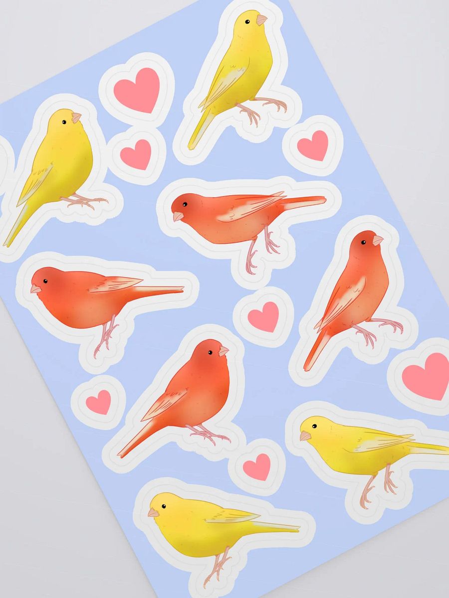 Yellow Canary and Red Factor Canary Sticker Sheet product image (3)