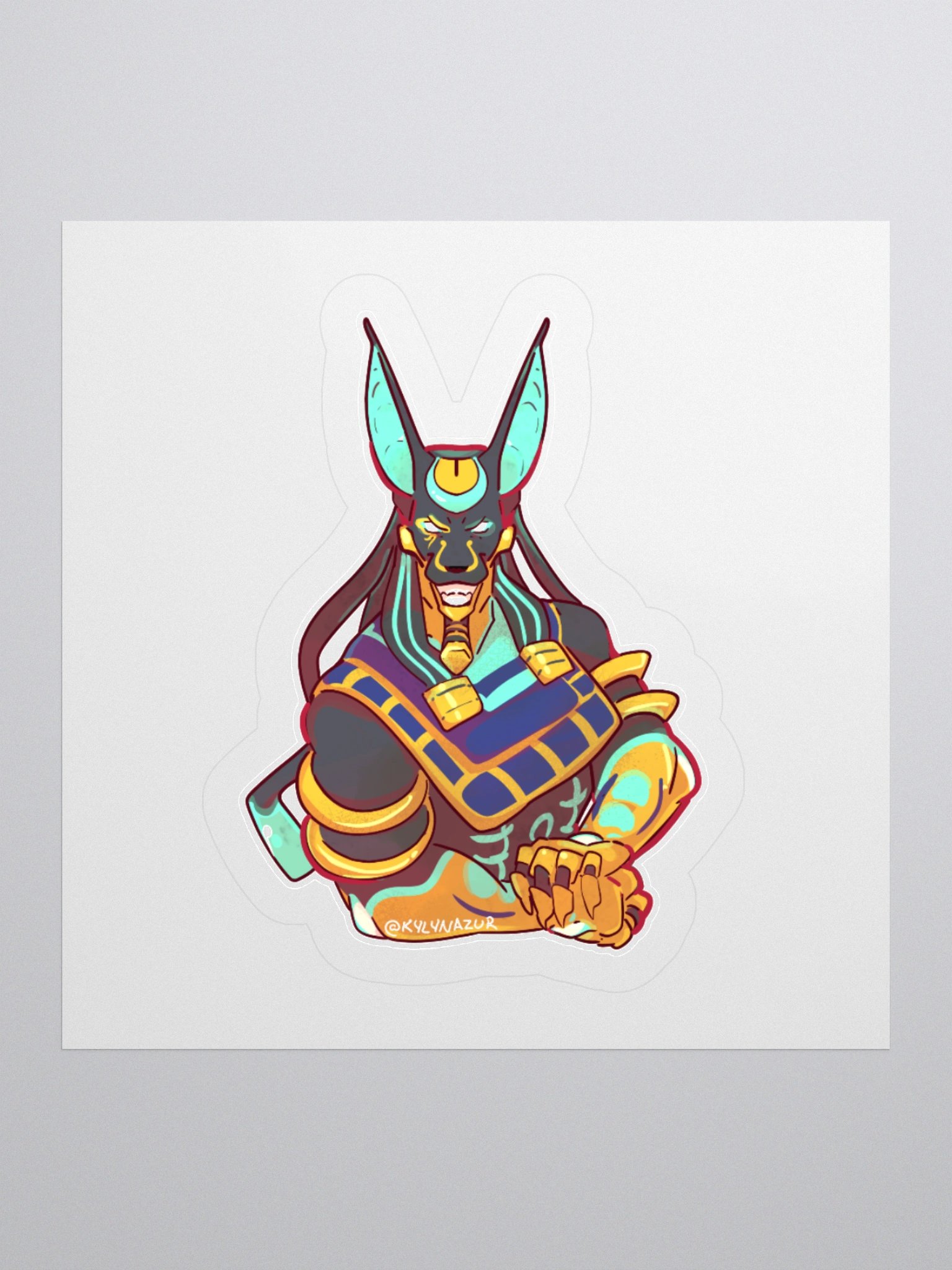 Cyber Anubis Sticker product image (2)