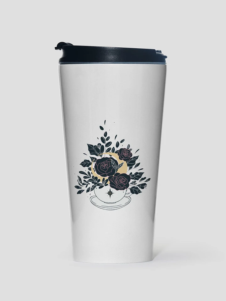 JeffBrutlag Florals and Moon Logo Travel Mug product image (1)