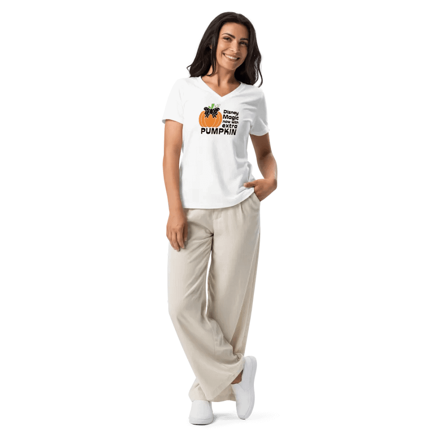 Disney Magic and a Dose of Pumpkin Halloween V-Neck Tee product image (9)