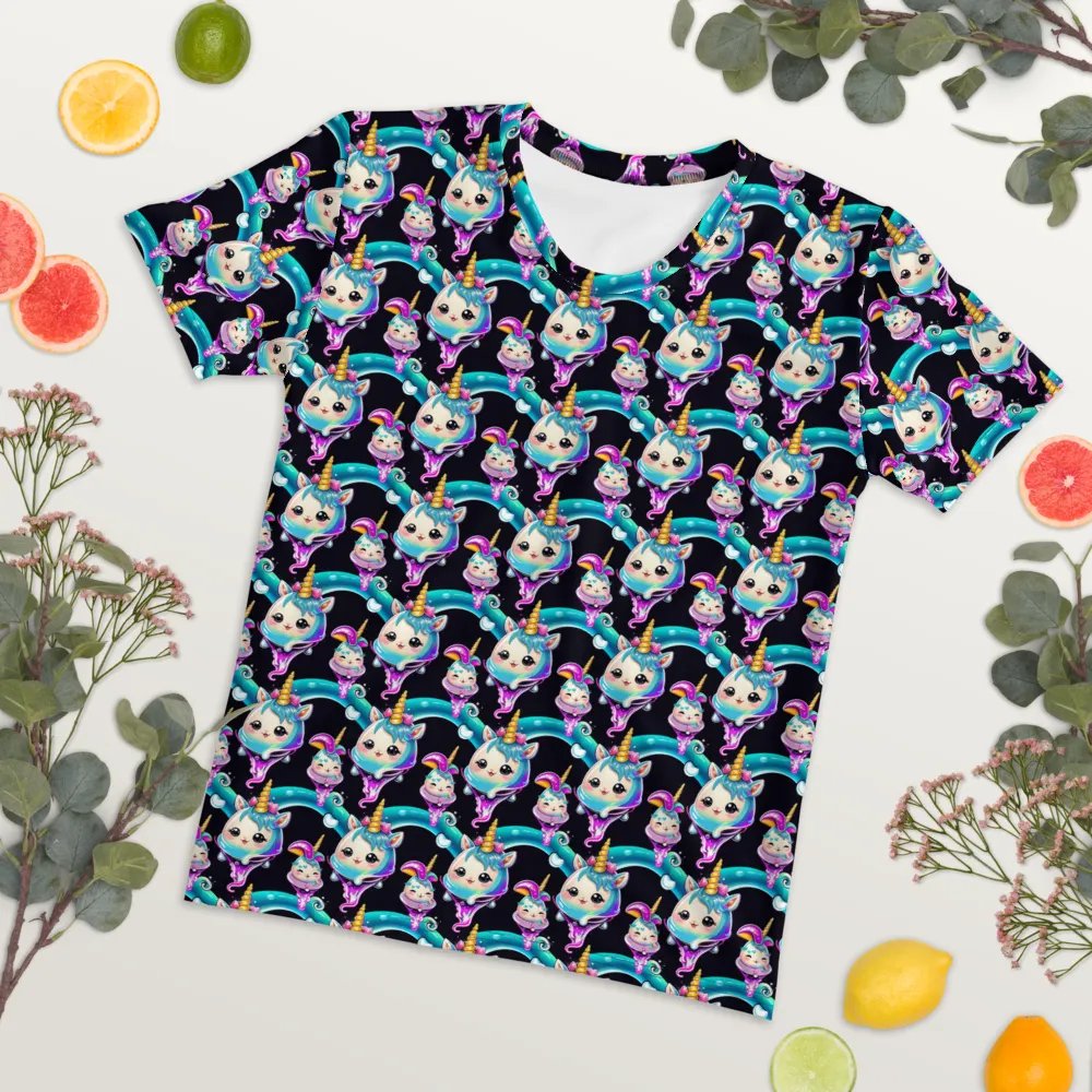 Kawaii Unicorn All Over Print T-shirt product image (7)
