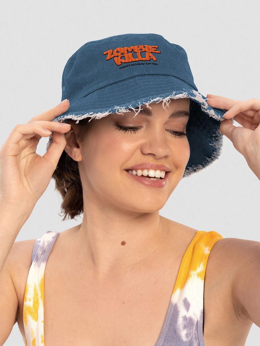 ZOMBIE KILLA Denim Bucket Hat product image (8)