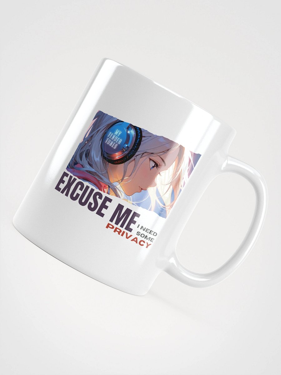 EXCUSE ME, I NEED SOME PRIVACY - Original Song Title White Glossy Ceramic Mug product image (4)