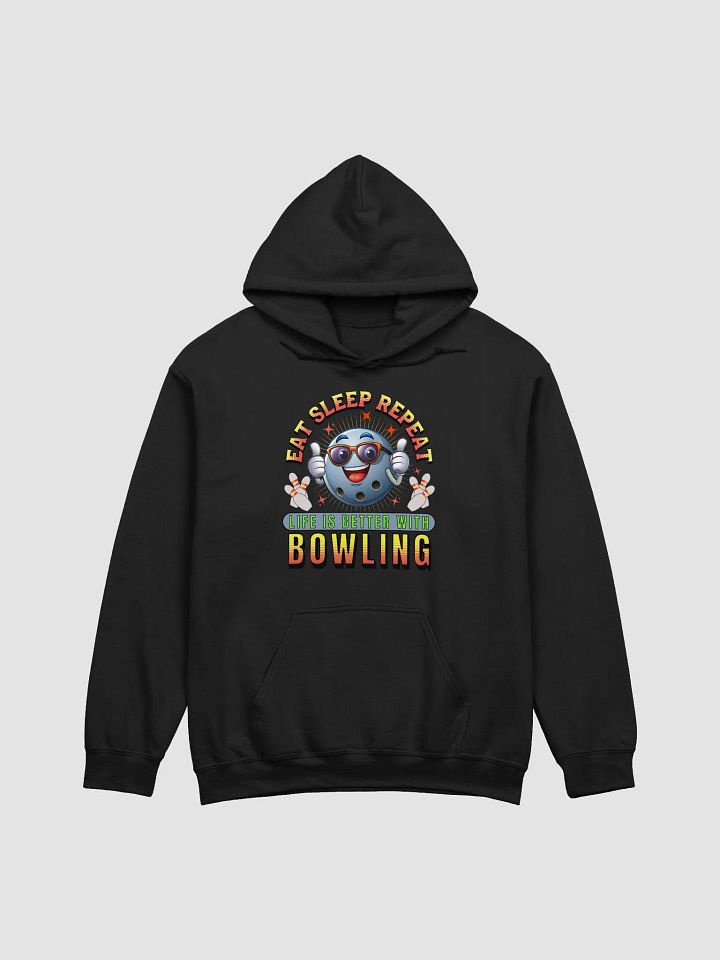 Eat Sleep Repeat Thumbs Up Bowling Hoodie product image (1)