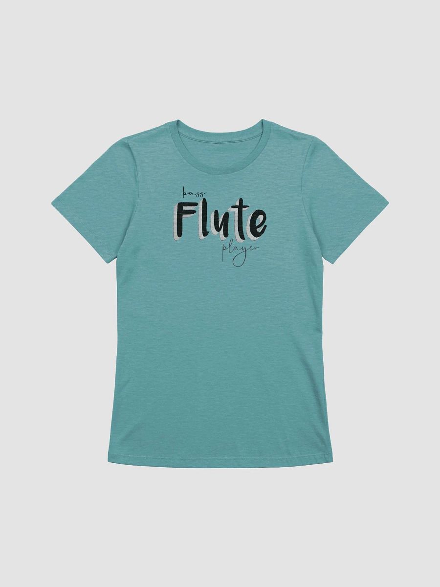 3D Bass Flute Player Typography Tee – Women’s Fit product image (1)