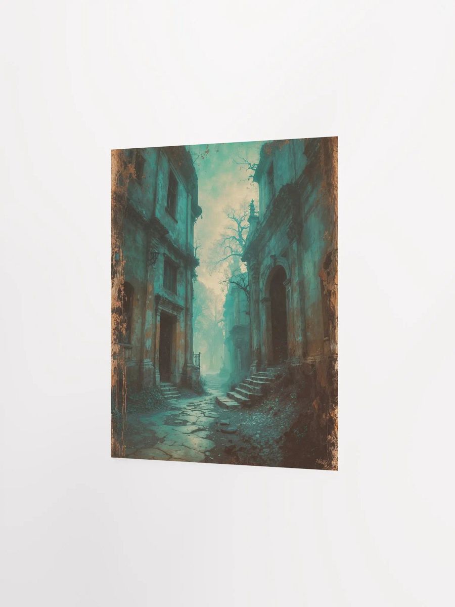 Misty Cobblestone Lane Poster product image (16)