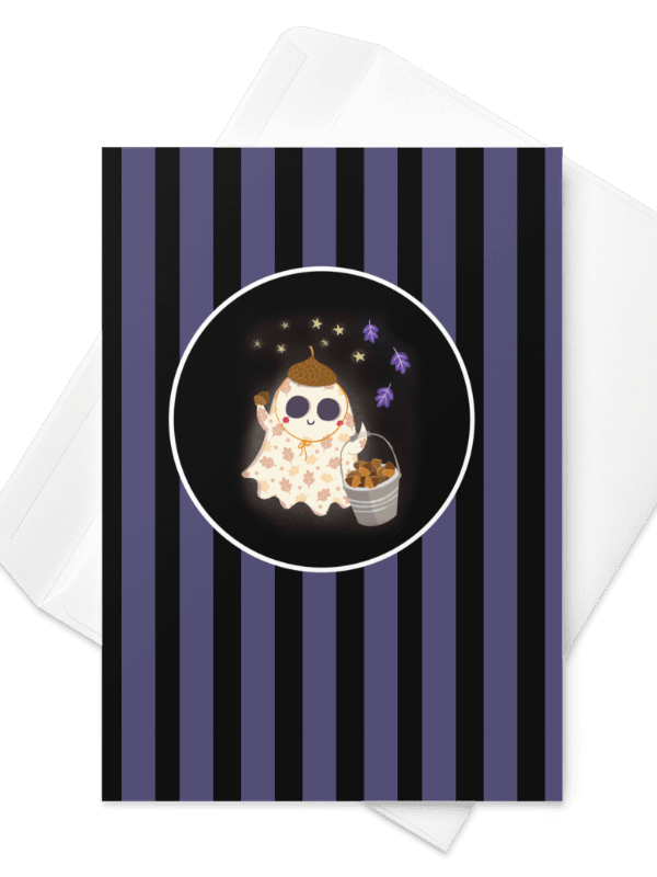 Little Ghost Fall Harvest Haunt - Greeting Card product image (1)