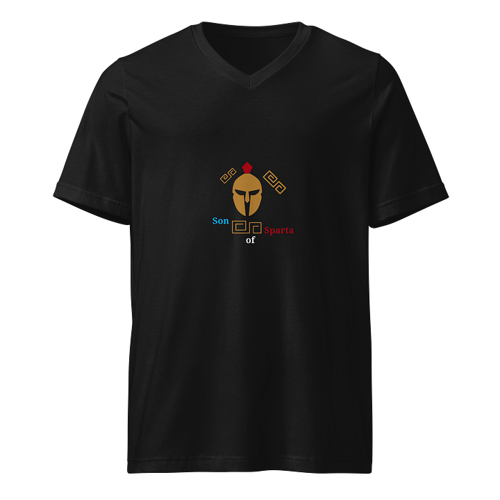 Golden Spartan Helmet V-Neck Tee product image (1)