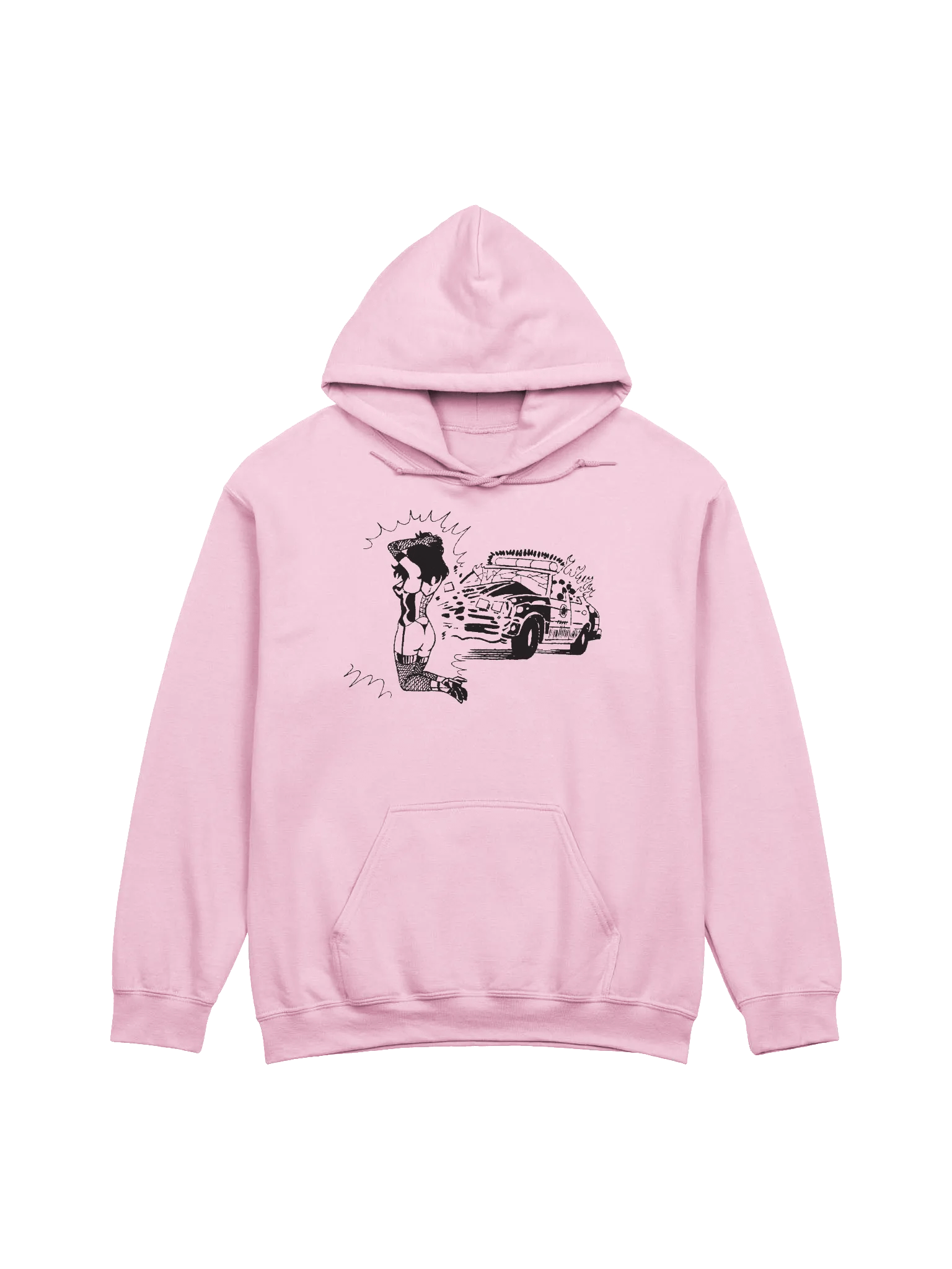 Distracted Driving | Pink Hoodie product image (1)