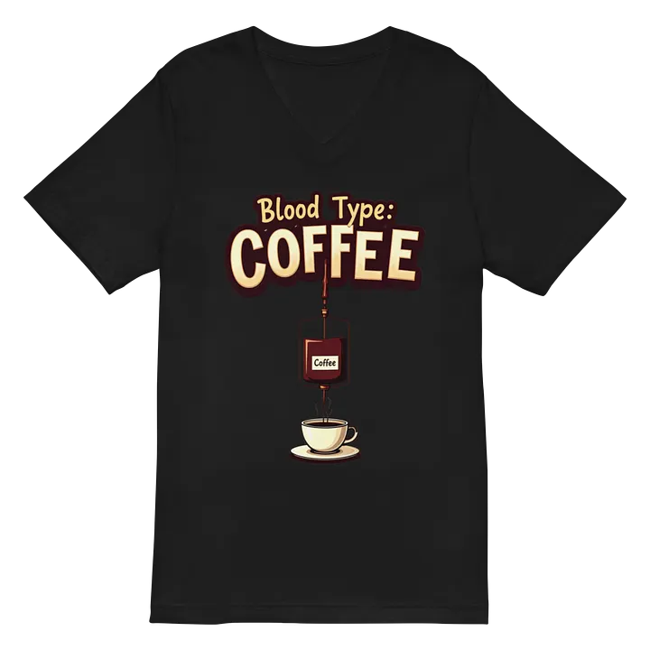 Coffee Blood Type IV Bag V-Neck Tee product image (3)