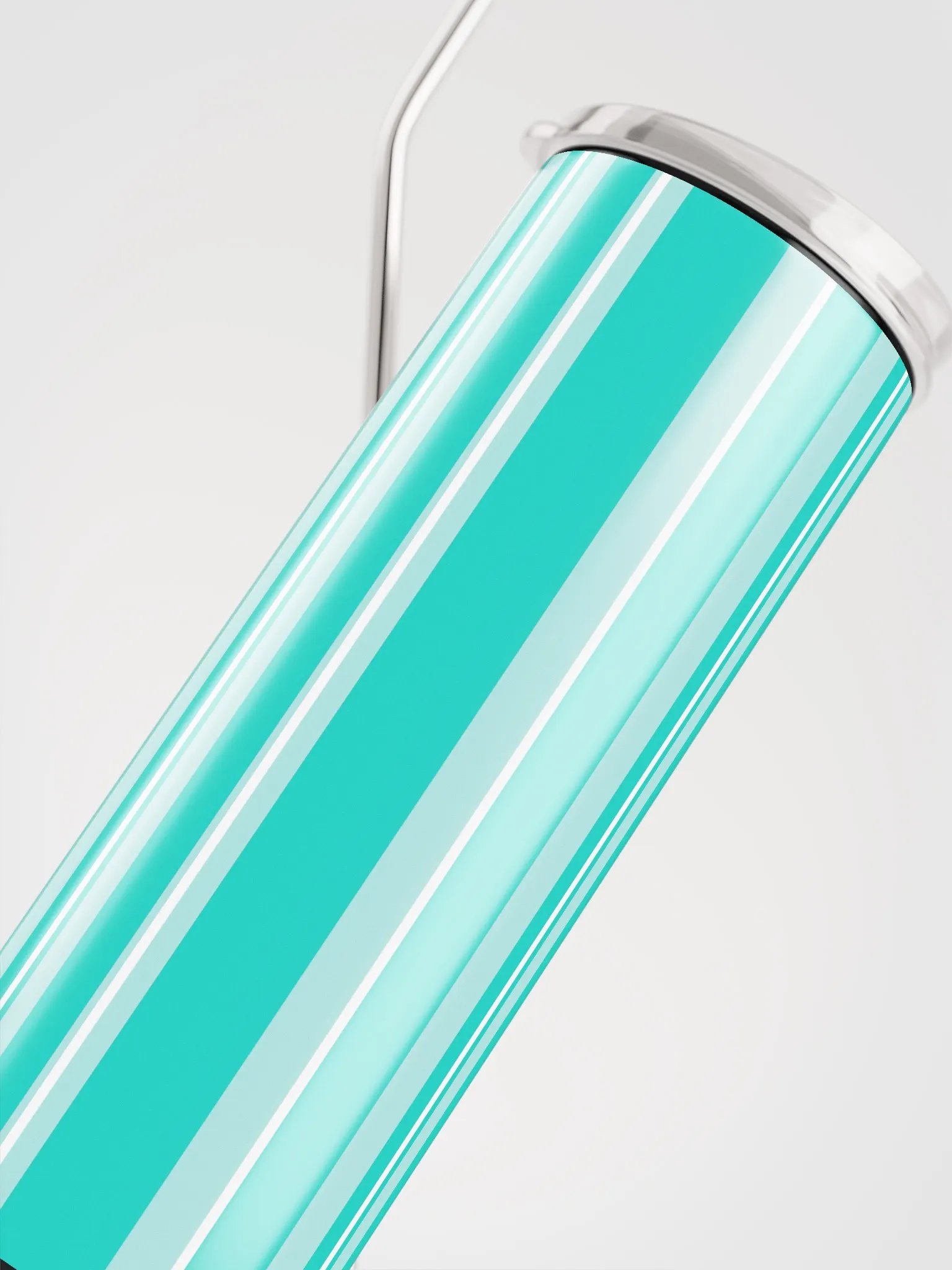 Party Time! Light Teal Stripes 20 oz Tumbler product image (6)