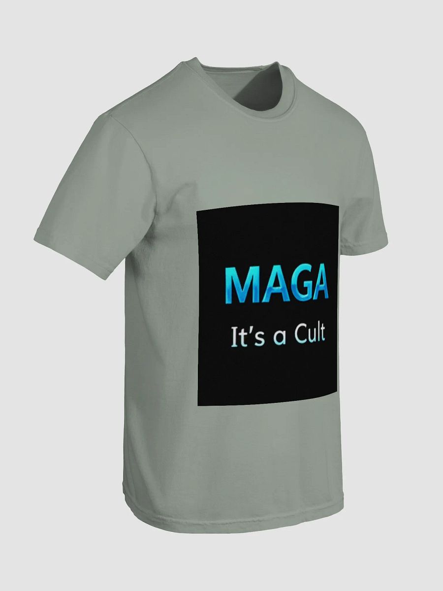 Anti MAGA Blue/Black Logo Soft thicker T-shirts - Mens product image (2)