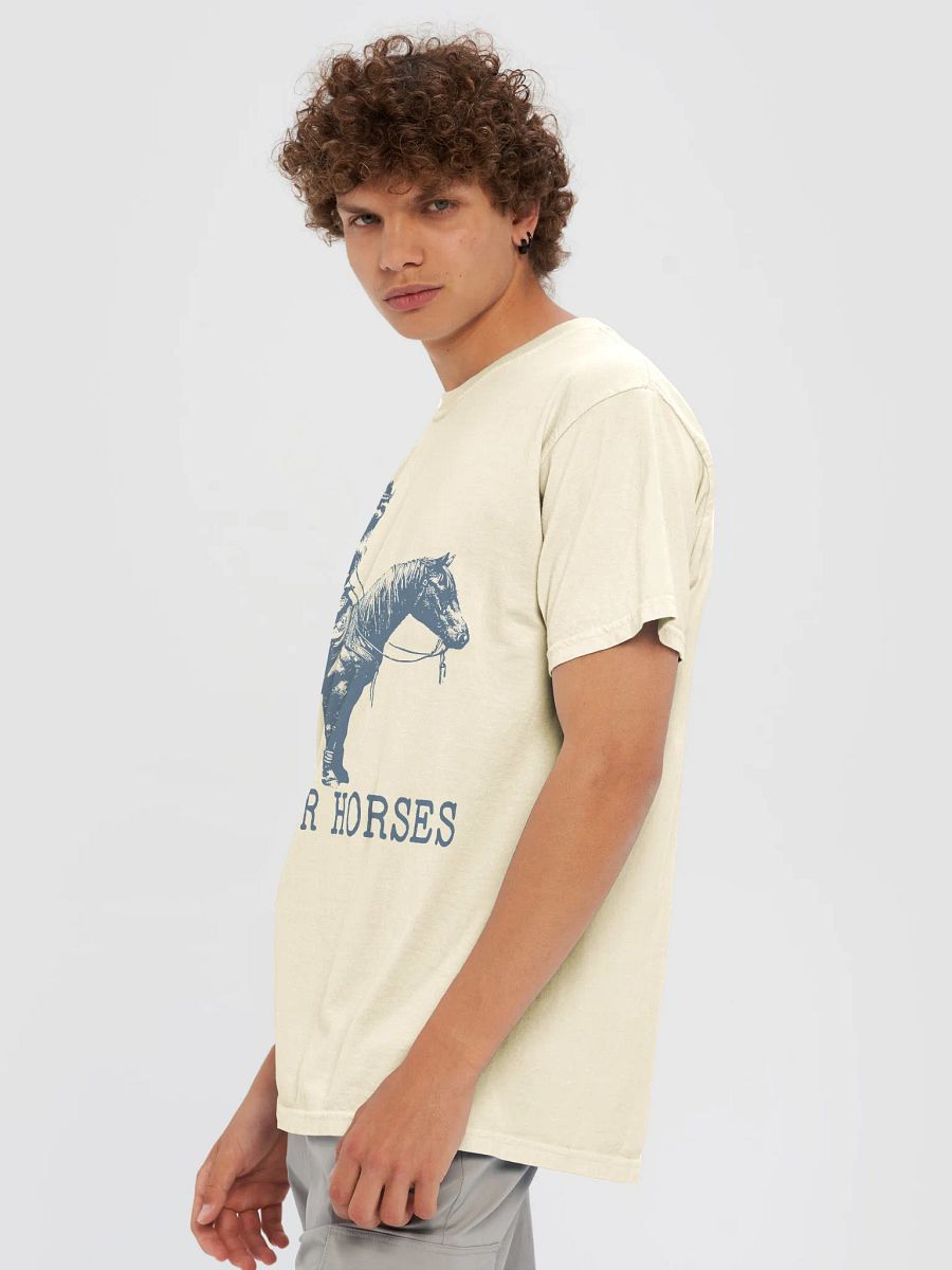 Cowboy Raccoon Hold Your Horses Tee product image (48)