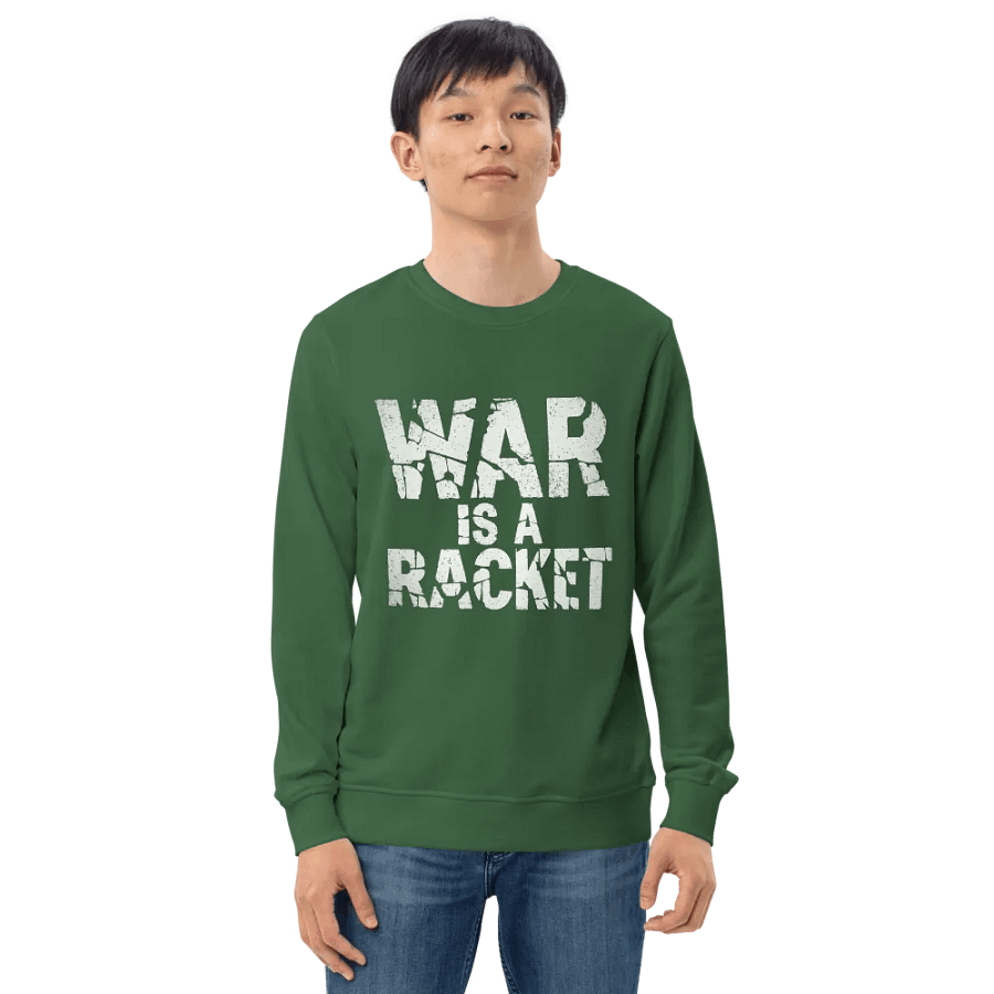 Retro Distressed War Is A Racket Print Sweatshirt product image (3)