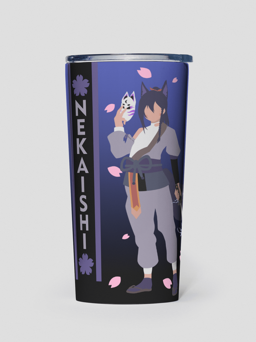 20oz Stainless Steel Tumbler - LowPro | Dark Mode | Blue Fade product image (1)