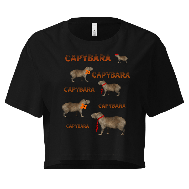 Capybara Chic Crop Top product image (1)