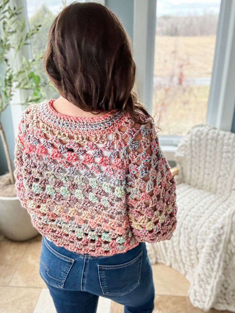 Chunky Granny Stitch Cardigan Crochet Pattern product image (3)