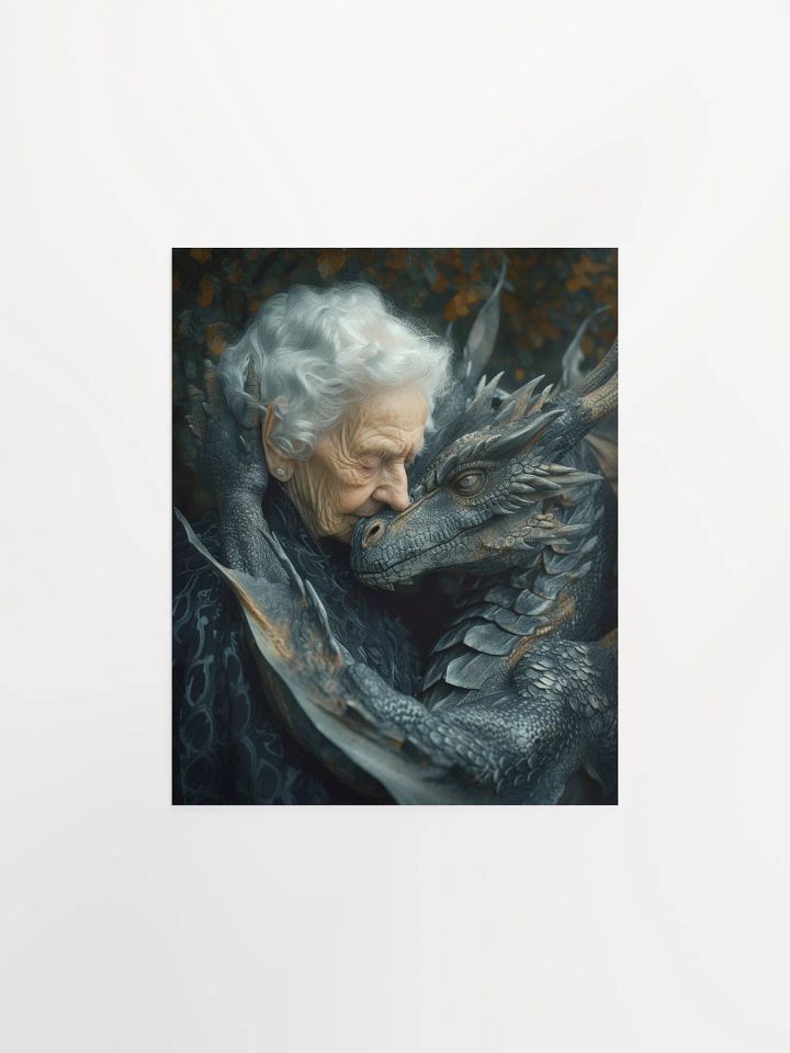 Elder lady with her dragon - Poster product image (3)