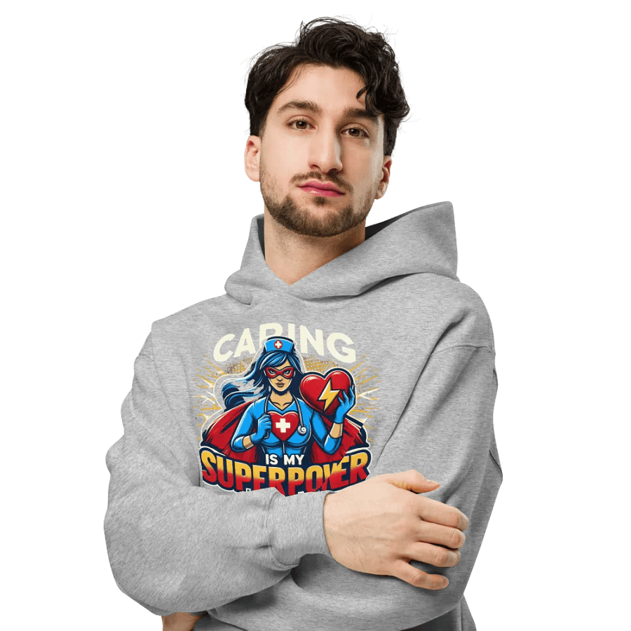 Caring Superhero Nurse Oversized Hoodie product image (36)