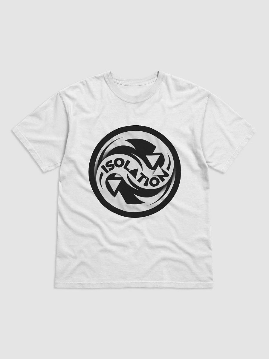 ISOL▲TION — 2024 — LOGO & TEXT (LARGE) — HEAVYWEIGHT T-SHIRT — B&W product image (2)