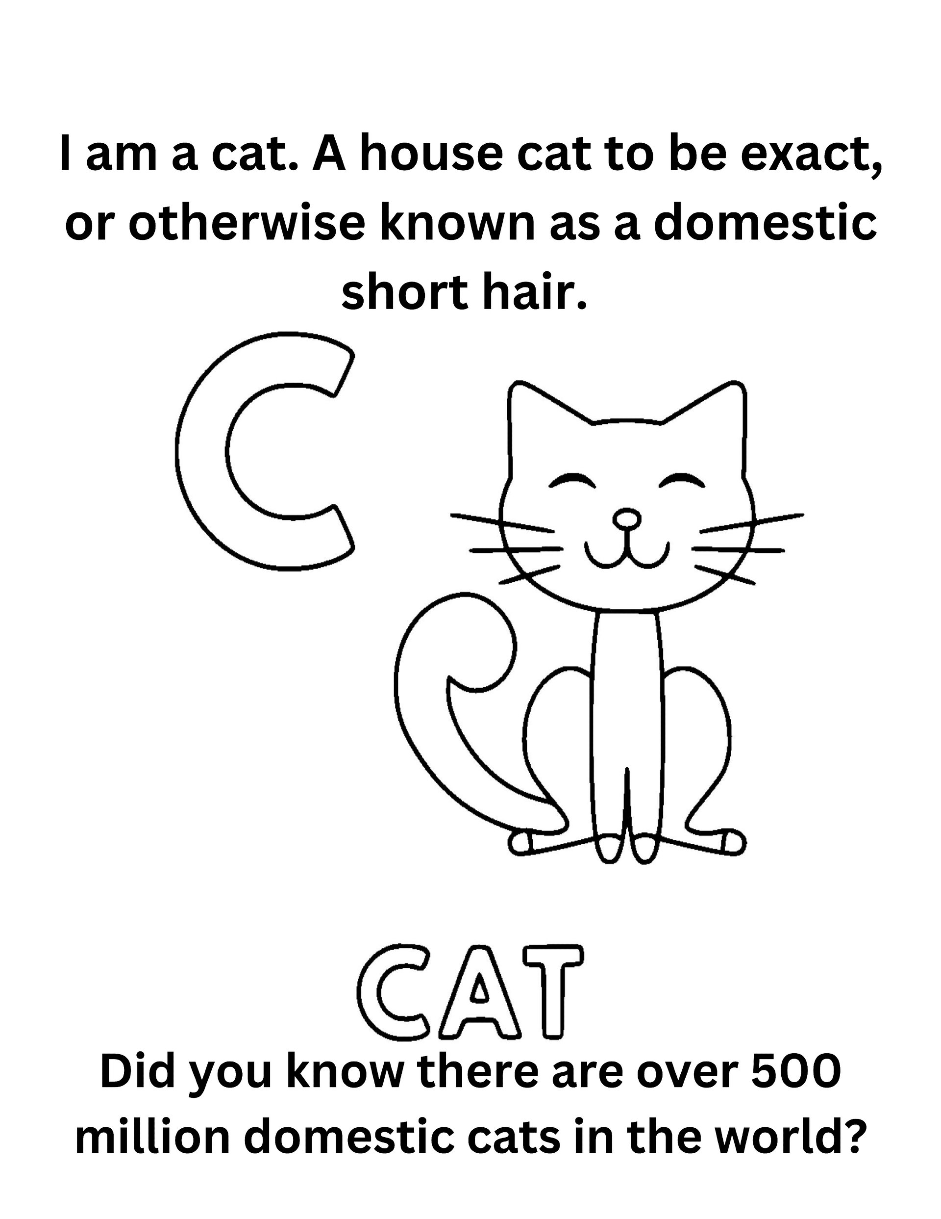 "Did You Know" Animal Facts Alphabet Coloring Pages product image (4)