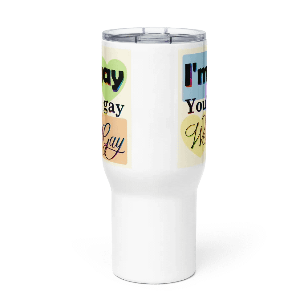 We're Gay Insulated Cup with Handle product image (4)