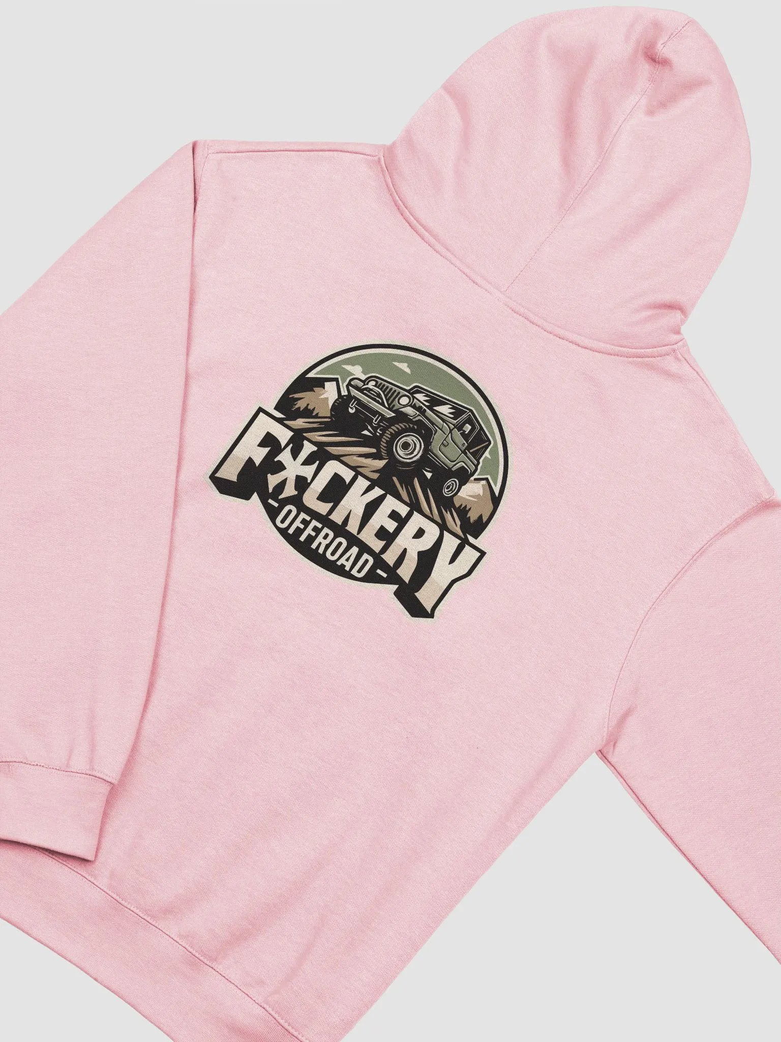 Ladies Pull-Over Hoodie with Fuckery Jeep Logo - Clean product image (24)